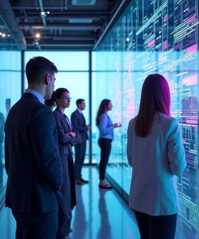 Team van experts analyseert blockchain data